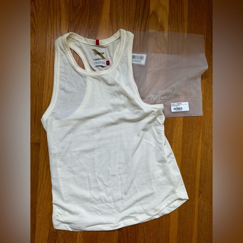 Tracksmith Cannonball Run Tank S Ivory NWT